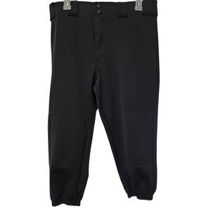 Rawling Baseball Pants For Boys Size XL Black Elastic Waist